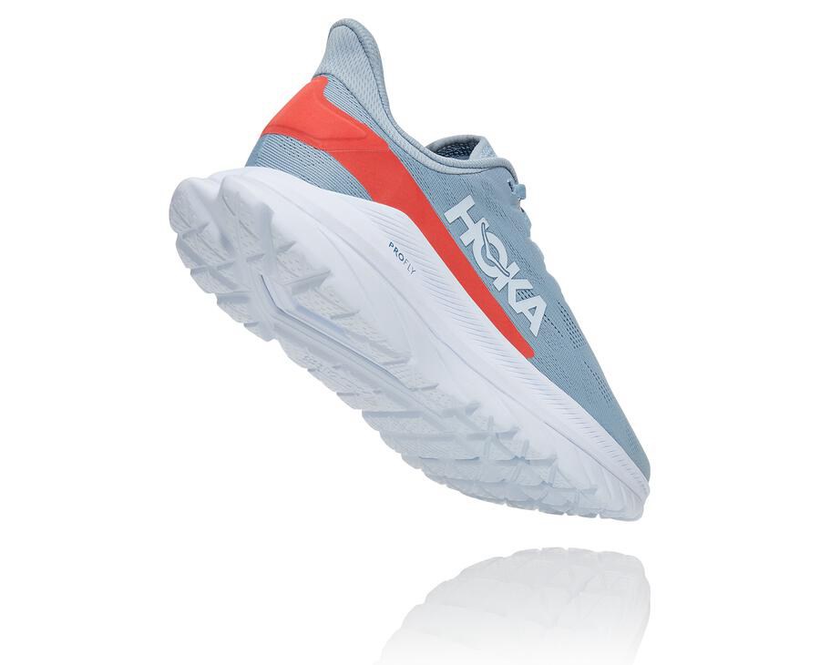 Hoka One One Tenisky Damske Modre/Biele - Mach 4 - 91283-CGUA